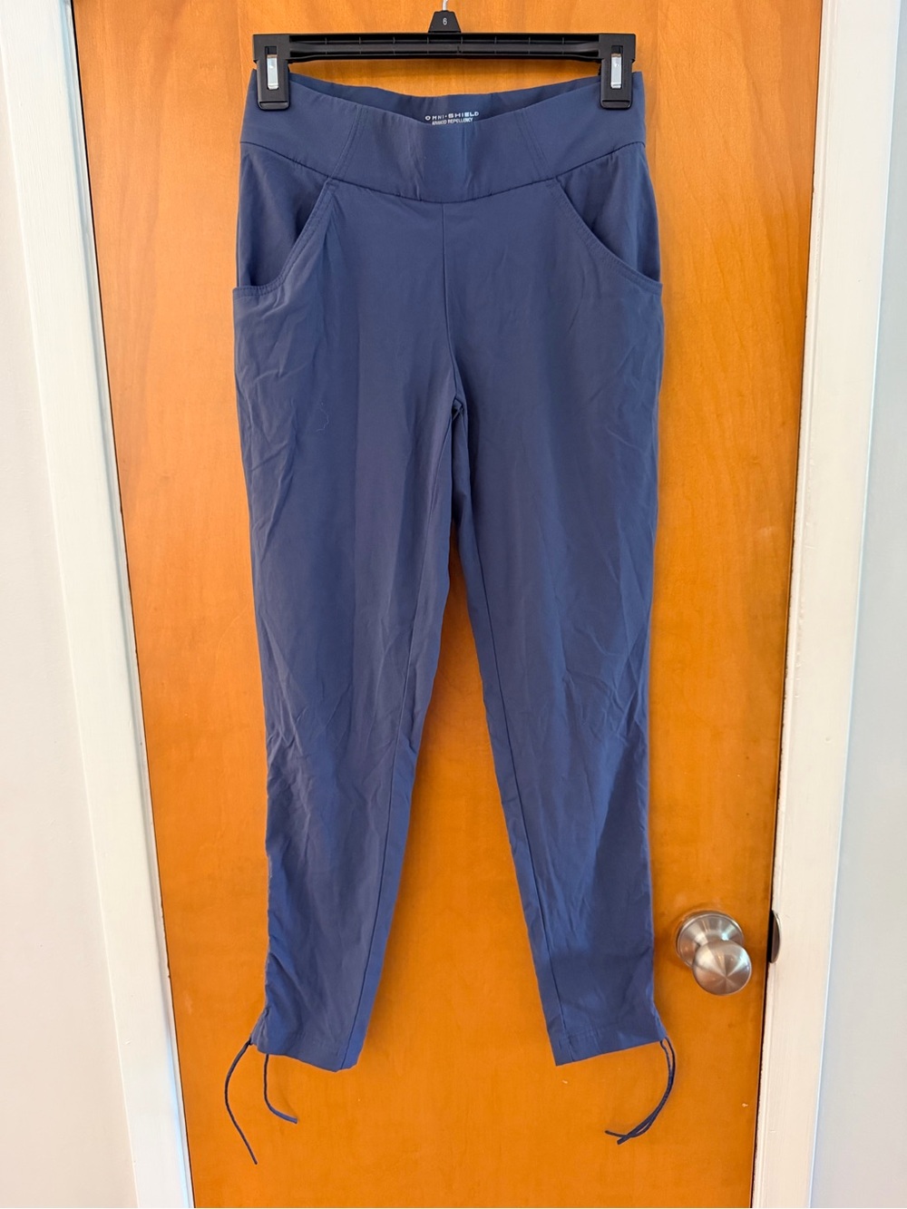 Columbia Navy Drawstring Ankle Track Pants